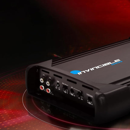 Amplificateur MOSFET Pyle 3000 W – Amplificateur audio de voiture monocanal, amplificateur mono de classe AB avec filtre passe-bas, amplification des basses, protection contre les courts-circuits, bornes RCA, design compact (31,4 x 20,6 x 5,8 cm)