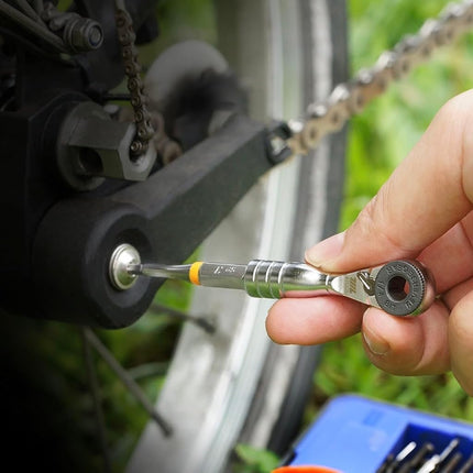 711L Mini Ratchet Wrench - World's Smallest 1/4 Inch Ratchet Wrench For Tight Spaces- Connect to Any Hex Head Extentions to Meet Your Needs