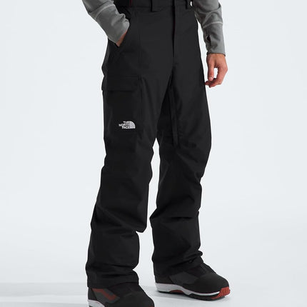 The North Face Men's Freedom Pant - Waterproof, Non-Insulated Snow Pants for Ski & Snowboard, Cargo Pockets, Ankle Gaiters, TNF Black-NPF, XX-Small Short