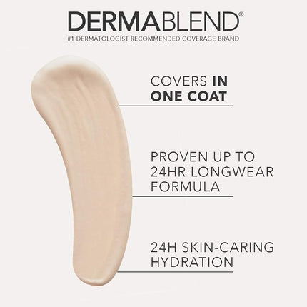 Dermablend Cover Care Full Coverage Concealer - Provides 1 Coat Coverage - Waterproof And Transfer Resistant - Covers A Variety Of Skin Blemishes - 24 Hour Hydration - Long Lasting - 23N - 10 ML