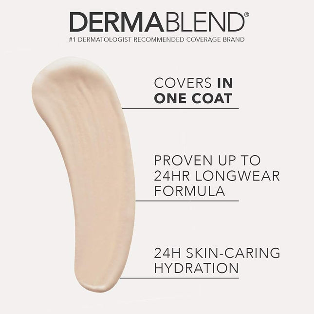 Dermablend Cover Care Full Coverage Concealer - Provides 1 Coat Coverage - Waterproof And Transfer Resistant - Covers A Variety Of Skin Blemishes - 24 Hour Hydration - Long Lasting - 23N - 10 ML