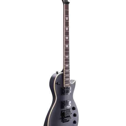 IYV 6 String IYV-ILP-400FR Solid Body wilth Floyld Rose Tremelo Electric Guitar, Satin Black, Right (ILP-400FR)