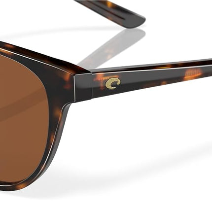 Costa Del Mar Women's Catherine Sunglasses, Tortoise/Copper Polarized 580g, Medium
