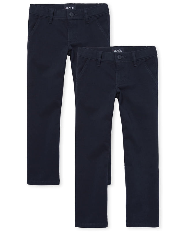 The Children's Place Girls' Uniform Bootcut Chino 