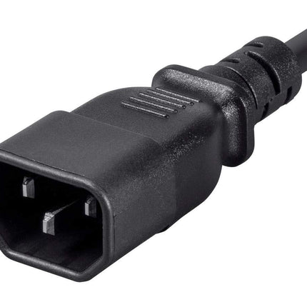 Monoprice 101302 1-Feet 18AWG Power Adapter Cord Cable, Black