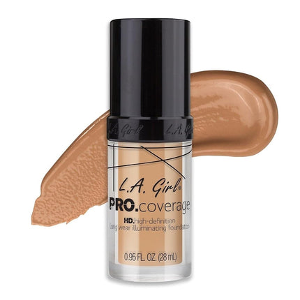 L.A. Girl Pro Coverage Liquid Foundation, Natural,