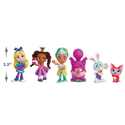 Disney Junior Alice’s Wonderland Bakery Friends, 3 Inch Figure Set of 6, Officially Licenced Kids Toys for Ages 3 Up