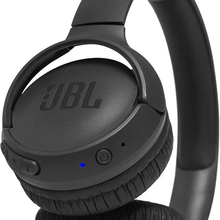 JBL Tune 500BT - Auriculares inalámbricos Bluetooth supraaurales, incluye llavero con linterna LED de regalo (negro) (JBL TUNE 500BT + LED)