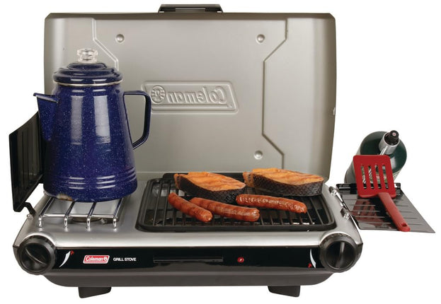 Coleman Tabletop 2-in-1 Grill & Stove with 2 Adjus