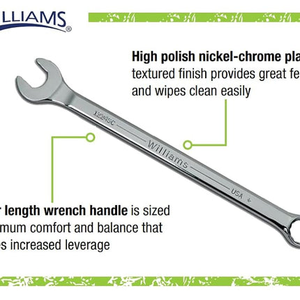 Williams 1207MSC Super Combo Combination Wrench, 7 Millimeter