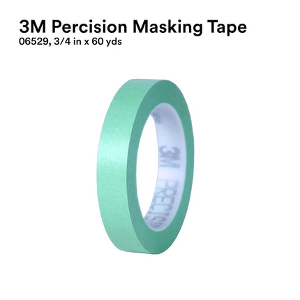 3M 06529 3/4" x 60 Yard Precision Masking Tape