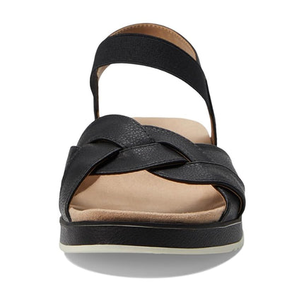 Sandalias con tira al tobillo Zuri para mujer de LifeStride, negras, 6 anchas