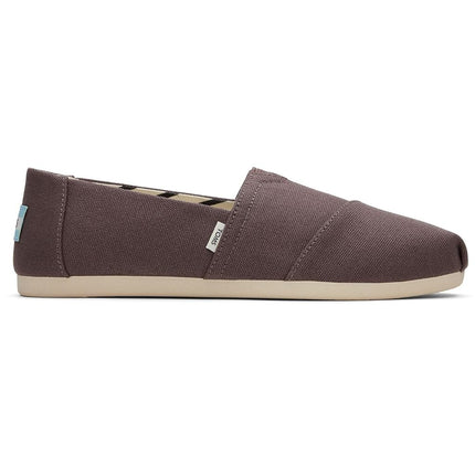 TOMS Women's Loafer Flat, Espadrille, Ash Recycled Cotton Canvas, 4 UK Grey