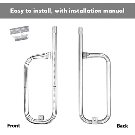 Uniflasy Stainless Steel Grill Burner Tube Replacement Parts 41862, 69956 for Weber Q200, Q220, 396000, 396001, 396002, 566002, 53060001, 54060001