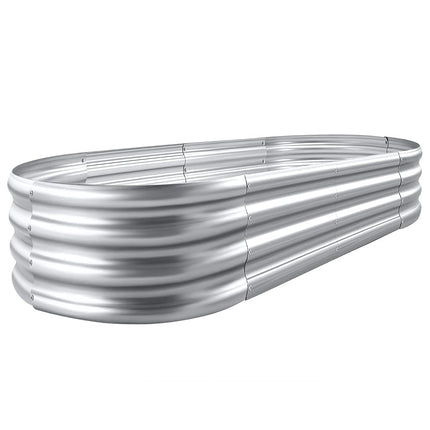 Land Guard Galvanized Raised Garden Bed Kit, Galva
