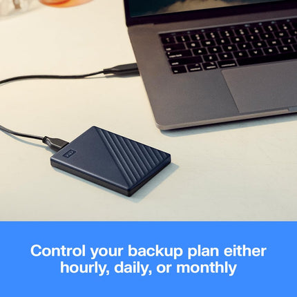 WD 2 To My Passport Ultra, stockage externe portable, disque dur externe, logiciel de protection contre les rançongiciels, sauvegarde et protection par mot de passe, Compatible PC, Xbox S|X, PS5, PS4, Bleu nuit