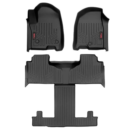 Rough Country Floor Liners for 2021-2022 Chevy/GMC Tahoe/Yukon - M-21712