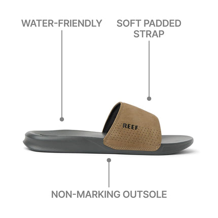 Reef One Slide, Men’s Flip Flops, Grey (Grey/TAN GTA), 7 UK (40 EU)