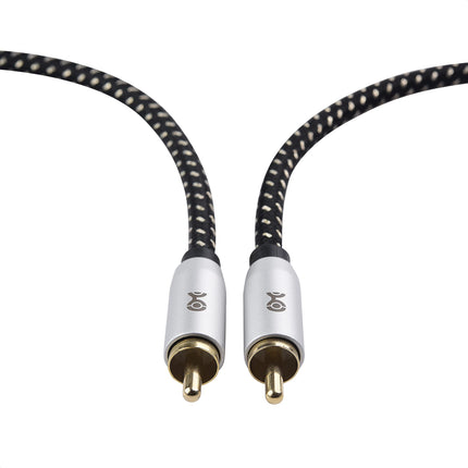 Cable Matters – Câble de caisson de basses (2 pièces) – Câble coaxial numérique (câble coaxial audio numérique et câble de caisson de basses LFE) – 4,6 m/15 pieds
