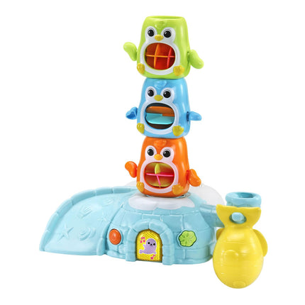 VTech Pingüinos chapoteadores y giratorios para la bañera de bebés