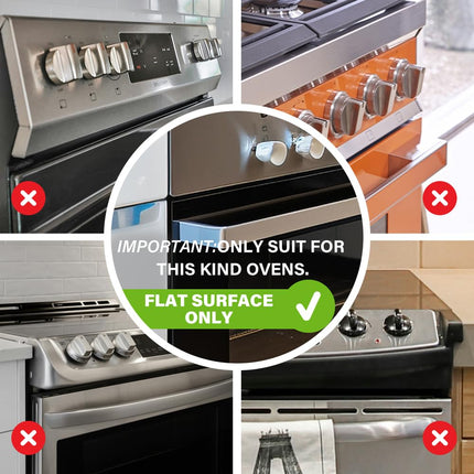 EUDEMON Childproof Oven Door Lock, Oven Front Lock Easy to Install and no Tools Need or Drill(1Pack,Black)