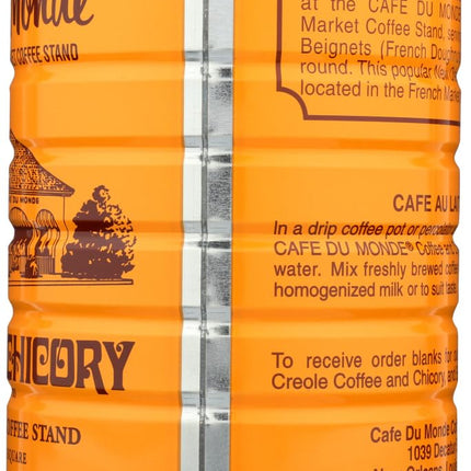 Cafe Du Monde Half A Dozen Cans (6 Cans) Of Coffee Du Monde - 15 Oz. Cans