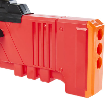 NERF Roblox MM2: Lanzador de dardos Shark Seeker, cebado con aleta de tiburón, 3 dardos Mega, código para desbloquear un artículo virtual en el juego