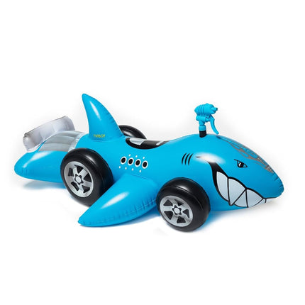 Hot Wheels & FUNBOY Sharkruiser Kids Pool Float with Water Squirter