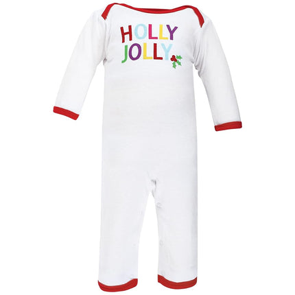 Hudson Baby baby-girls Cotton Coveralls, Merry and Bright, 18-24 Months