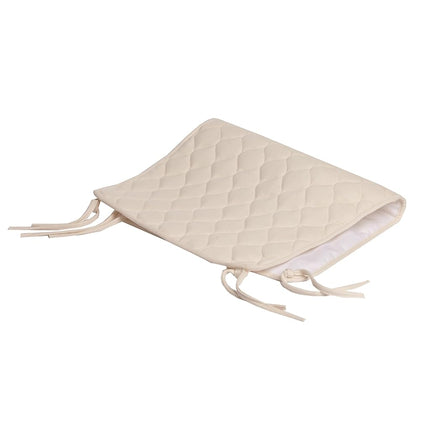 American Baby Company Protège-matelas matelassé imperméable, doublure de matelas à langer en coton biologique, couleur naturelle - Sans vinyle