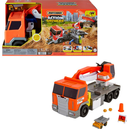 Matchbox Action Drivers Matchbox Transforming Exca