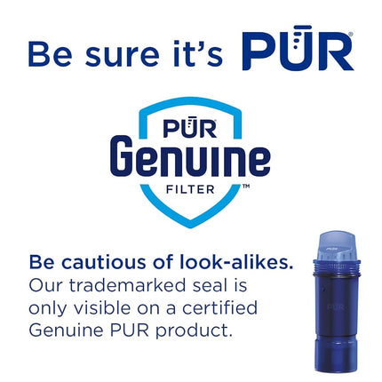 PUR Plus 7-Cup Water Filter Pitcher with 1 Genuine PUR Plus Filter, 7-Cup Capacity, White (PPT710WA)
