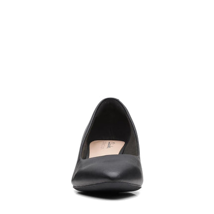 Clarks Women's Teresa Step Pump, Black Leather, 6.5 UK