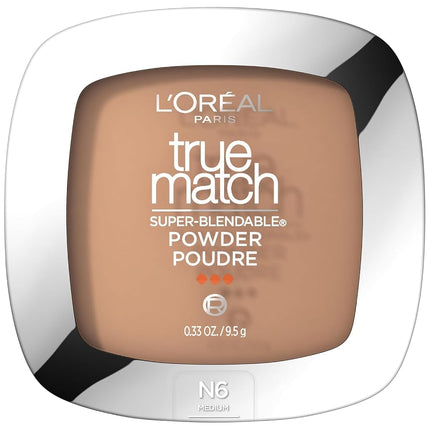 L'Oreal True Match Super-Blendable Powder, Honey Beige / Beige Miel N6, 0.30 Ounce