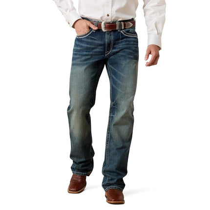 ARIAT Men's M4 Low Rise Boot Cut Jean, Durango, 34W x 30L