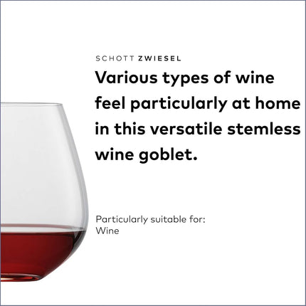 Schott Zwiesel Tritan Crystal Glass Forte Collection Rocks Stemless Cocktail Tumbler, 20.4-Ounce, Set of 6