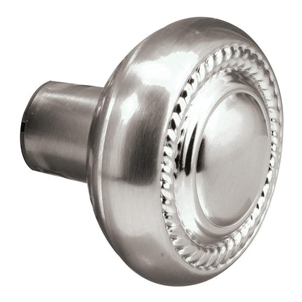 Prime-Line Defender Security E 2643 Colonial Style Door Knobs, 1/4 in. Square Drive, Wrought Steel Design, Satin Nickel Finish, with Spindles