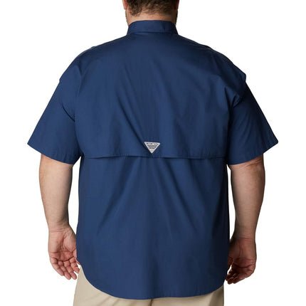 Columbia Men’s PFG Bonehead Short Sleeve Fishing Shirt, 100% Cotton, Carbon,2X Tall, Carbon, 2X Tall