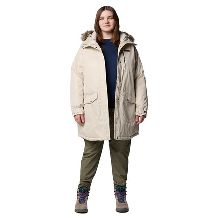 Columbia Women's Suttle Mountain Long Insulated Jacket, Dark Stone, XX-Large
