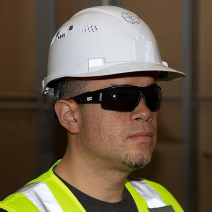 Safety Glasses, Professional PPE Protective Eyewear with Semi Frame and Gray Lens, Scratch Resistant and Anti Fog Klein Tools 60162