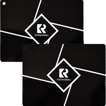 KitchenRaku 2Pcs Silicone Induction Cooktop Protec