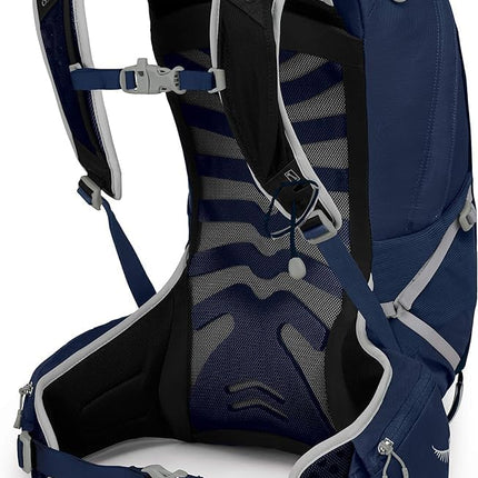 Mochila de senderismo para hombre Osprey Talon 22L con cinturón lumbar, azul cerámica, S/M