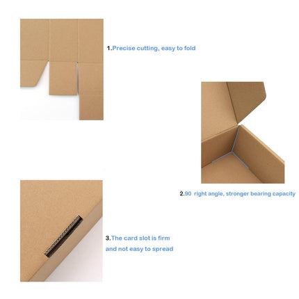 Blue Shipping Packaging MEIANJU Hard Corrugated Cardboard Shipping L6xW6xH2 Boxs Gift Wrap Box for Bridesmaid Proposal,Christmas,Anniversary with Lids Anti-Impact Suitable E-Commerce Packaging