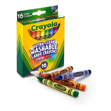 CRAYOLA 52-3281 Large Washable Crayons Assorted Co