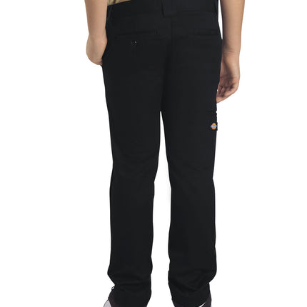 Dickies Boys' Skinny Straight Pant, Charcoal, 12