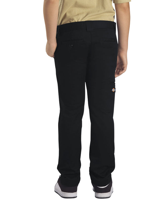 Dickies Big Boys' Skinny Straight Pant, Black, 12