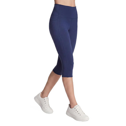 Skechers Women's High Waisted Capri, Blue, S