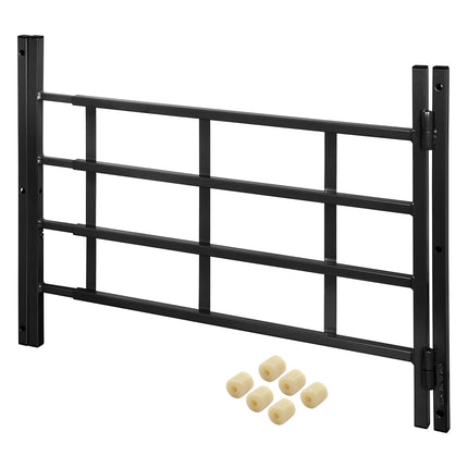 Prime-Line Products S 4775 Grille de protection de fenêtre à charnière, 22 à 38 pouces de large x 21 pouces de haut, 4 barres, noire