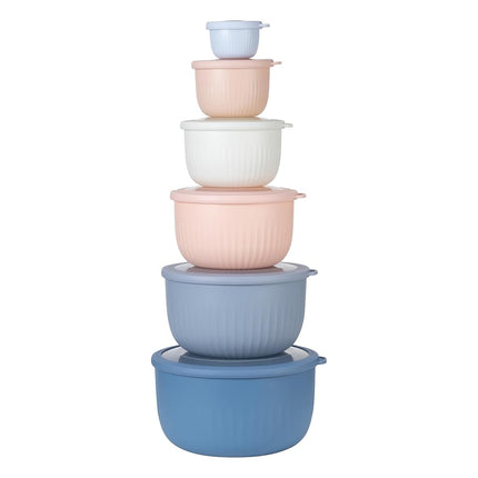 Cook with Color Prep Bowls with Lids- Wide and Dee