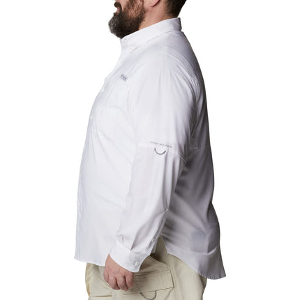 Columbia Men's Tamiami II Long Sleeve Shirt, White, 6X Big